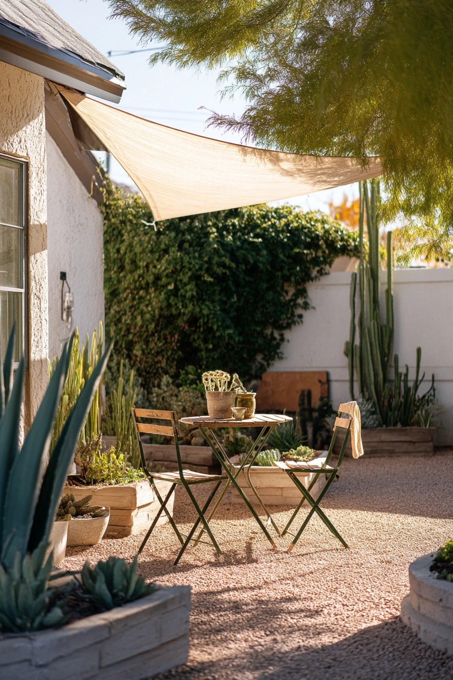 Budget-Friendly Xeriscape Patio