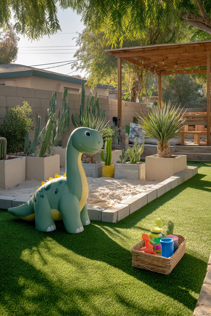 Kid-Friendly Turf Play Zone