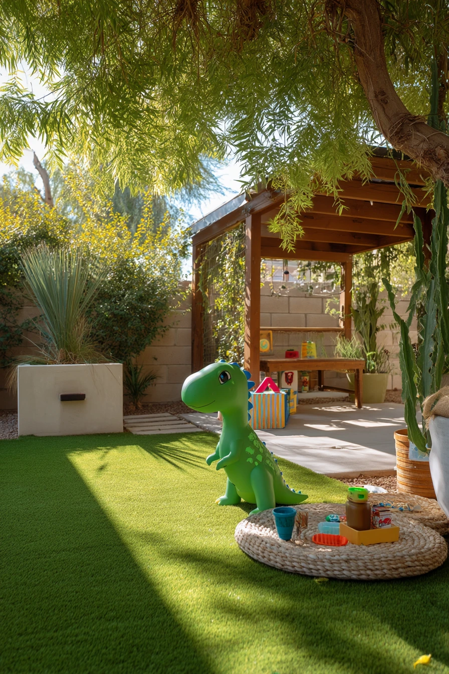 Kid-Friendly Turf Play Zone