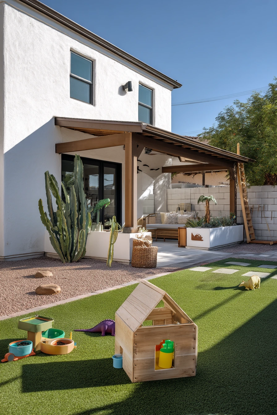 Kid-Friendly Turf Play Zone