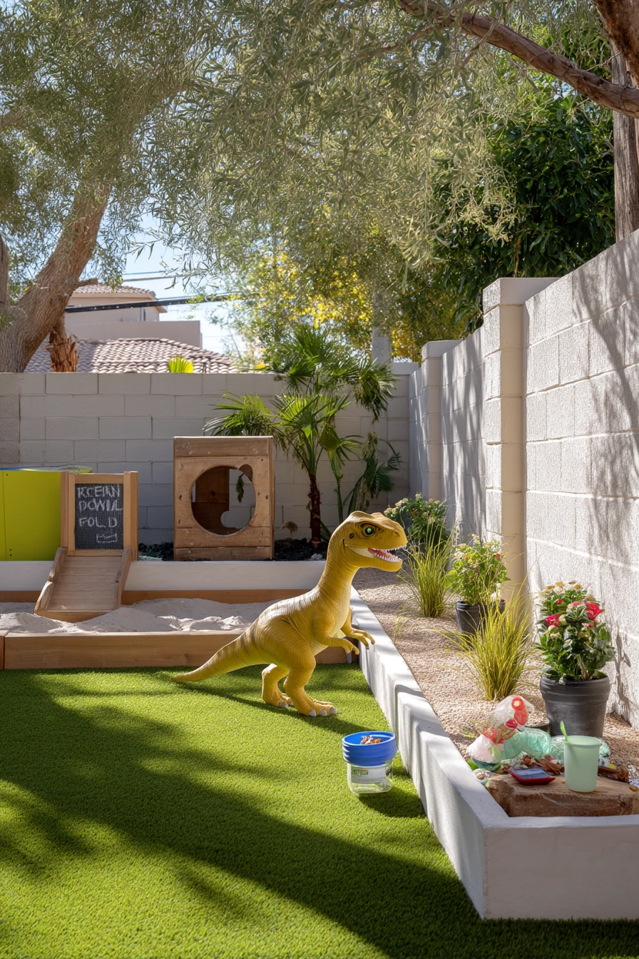 Kid-Friendly Turf Play Zone