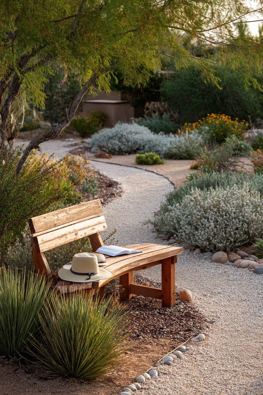 Native Plant Garden at Dusk