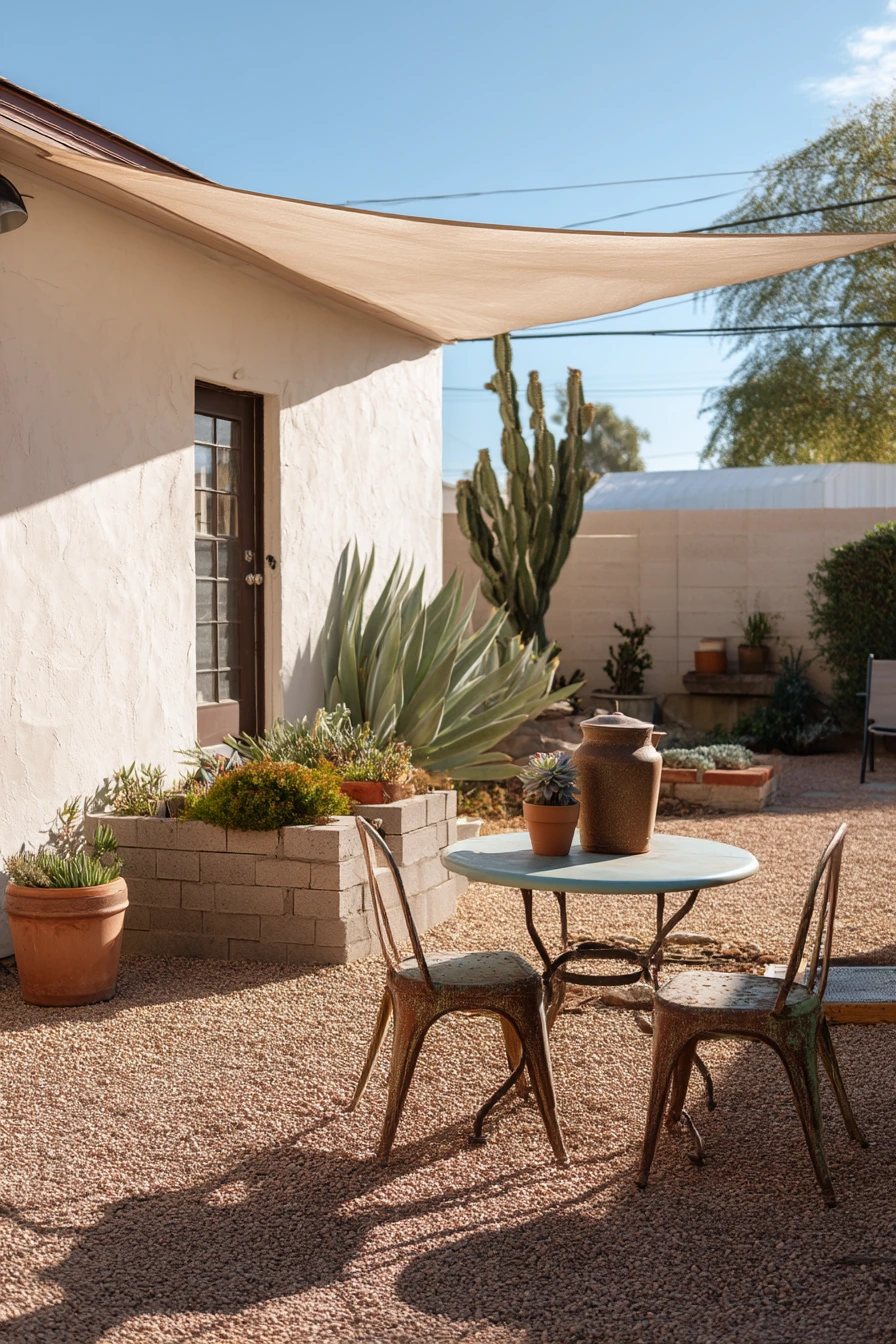 Budget-Friendly Xeriscape Patio