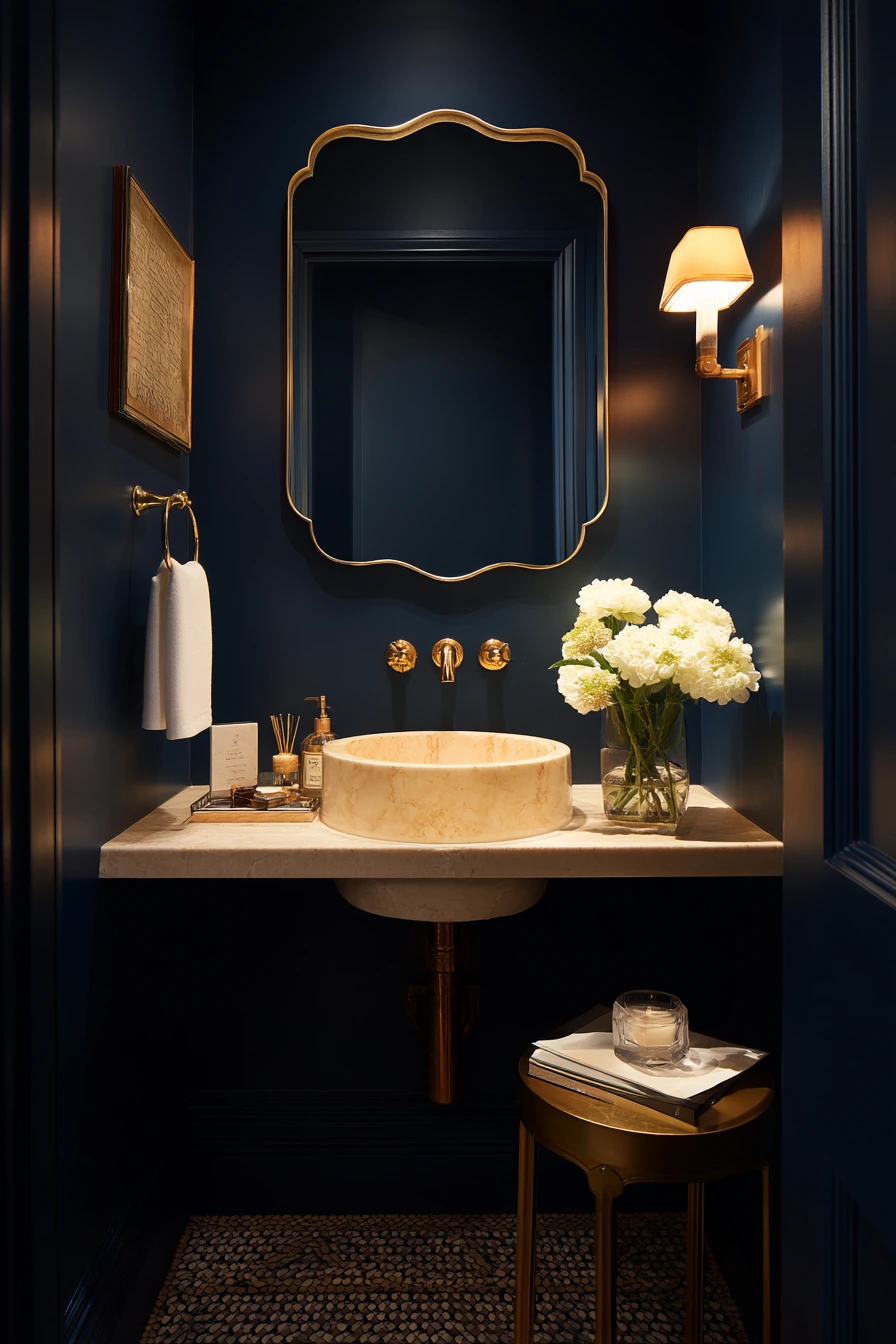 Guest Bath with Boutique Hotel Character