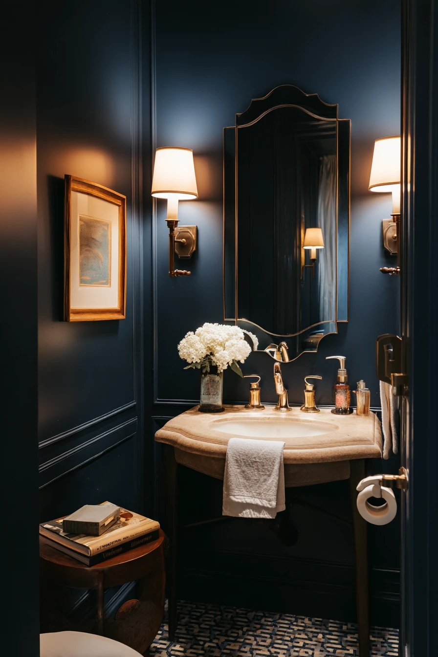 Guest Bath with Boutique Hotel Character