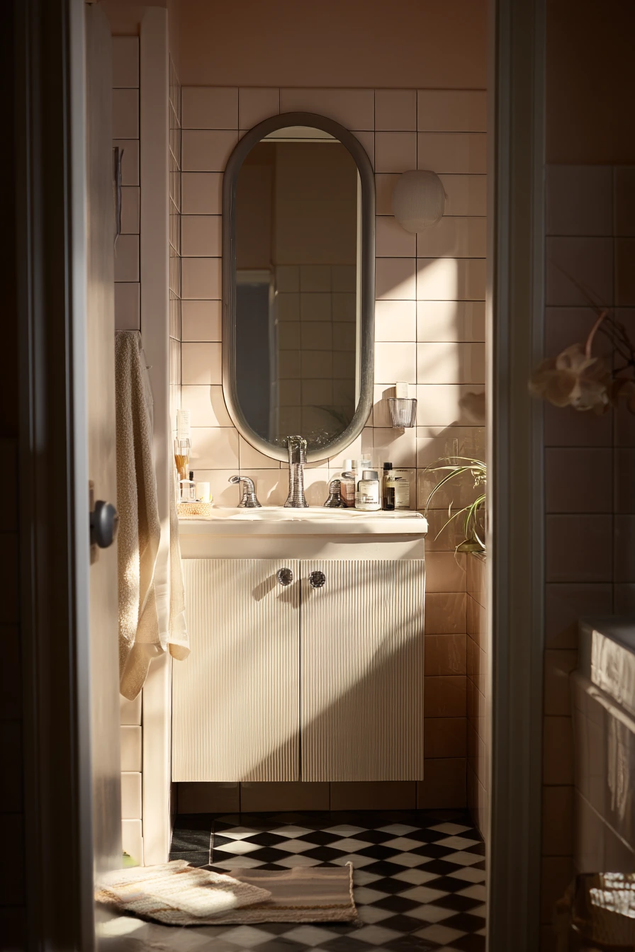 Teen Bathroom with Stylish Function