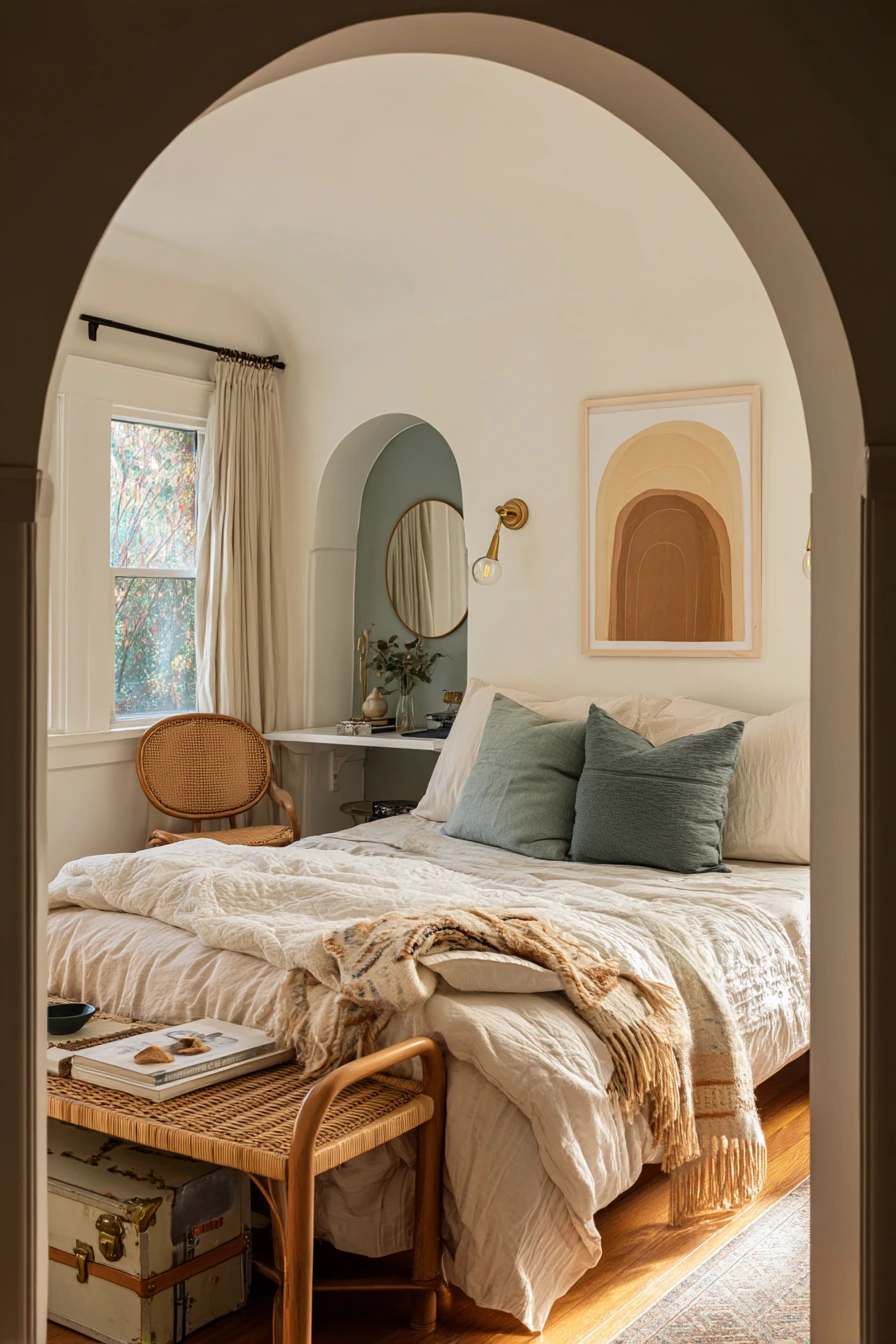 Budget-Friendly Art Deco Guest Room