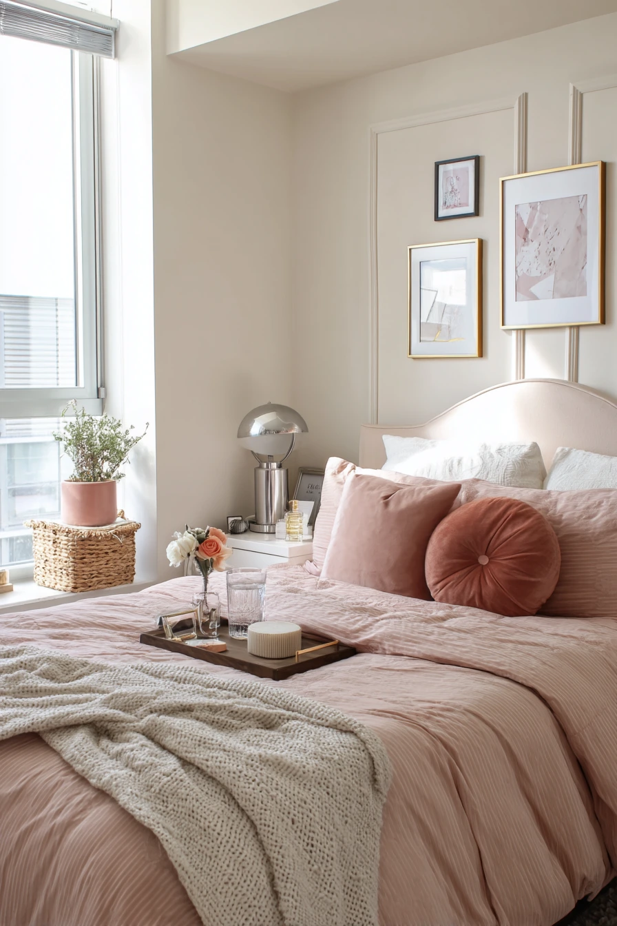 Renter-Safe Art Deco Accent Bedroom