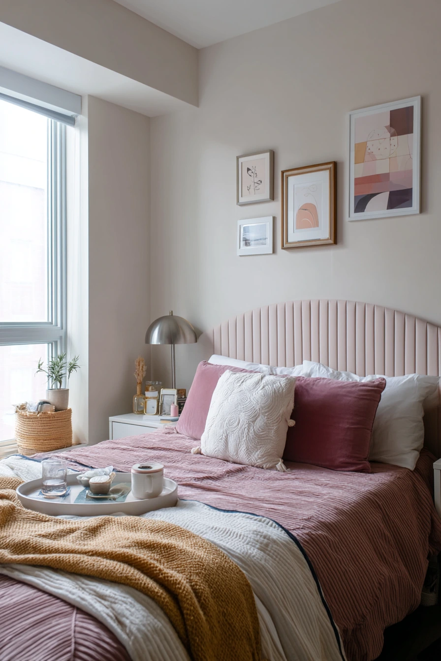 Renter-Safe Art Deco Accent Bedroom