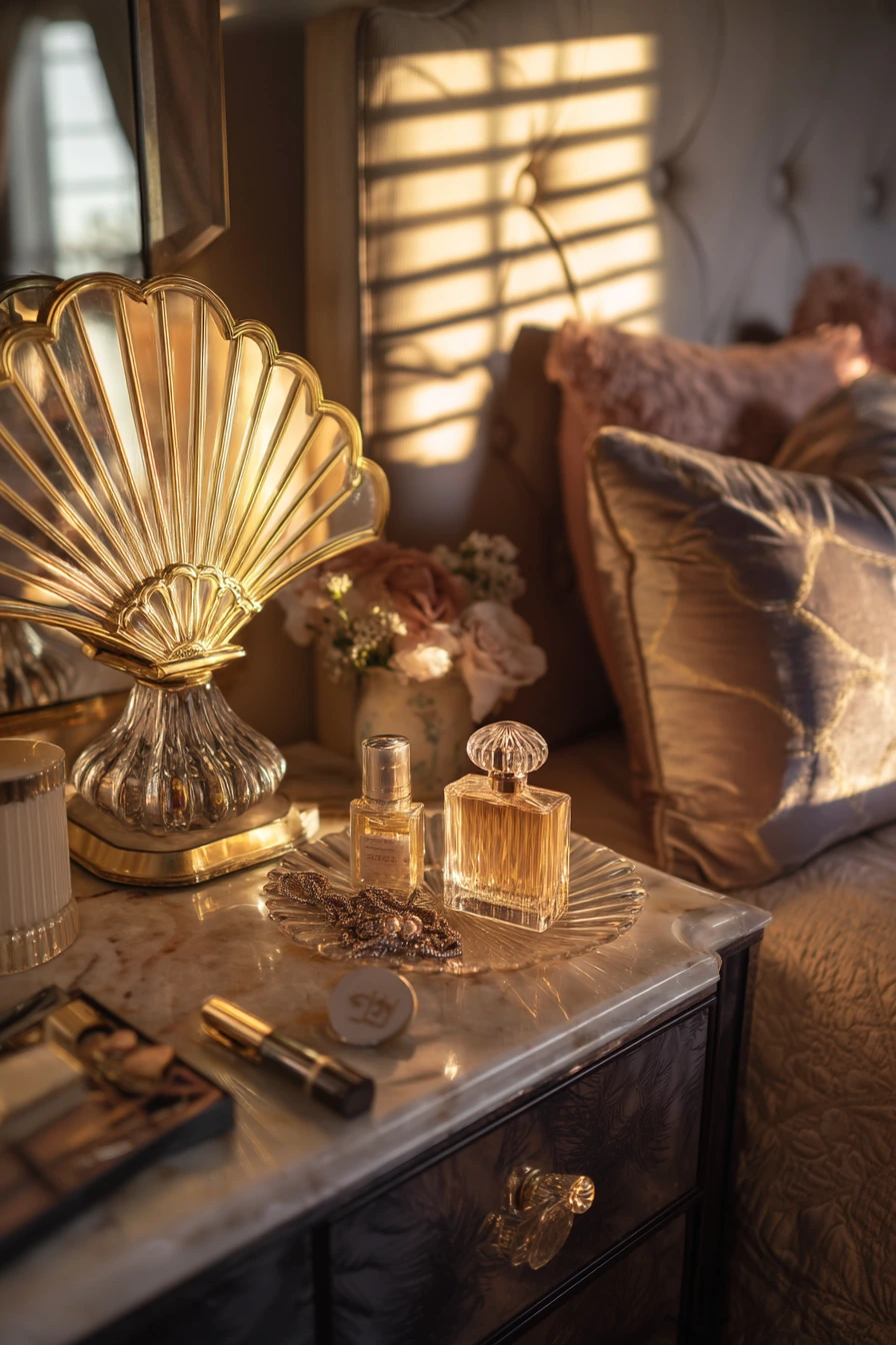 Art Deco Bedroom with Vanity Corner