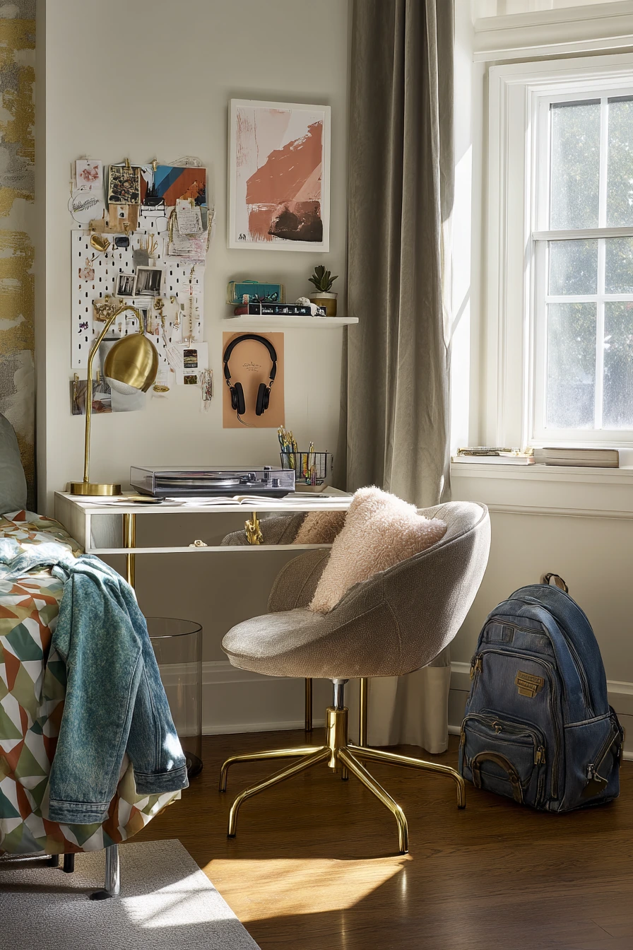 Vintage-Inspired Art Deco Teen Bedroom