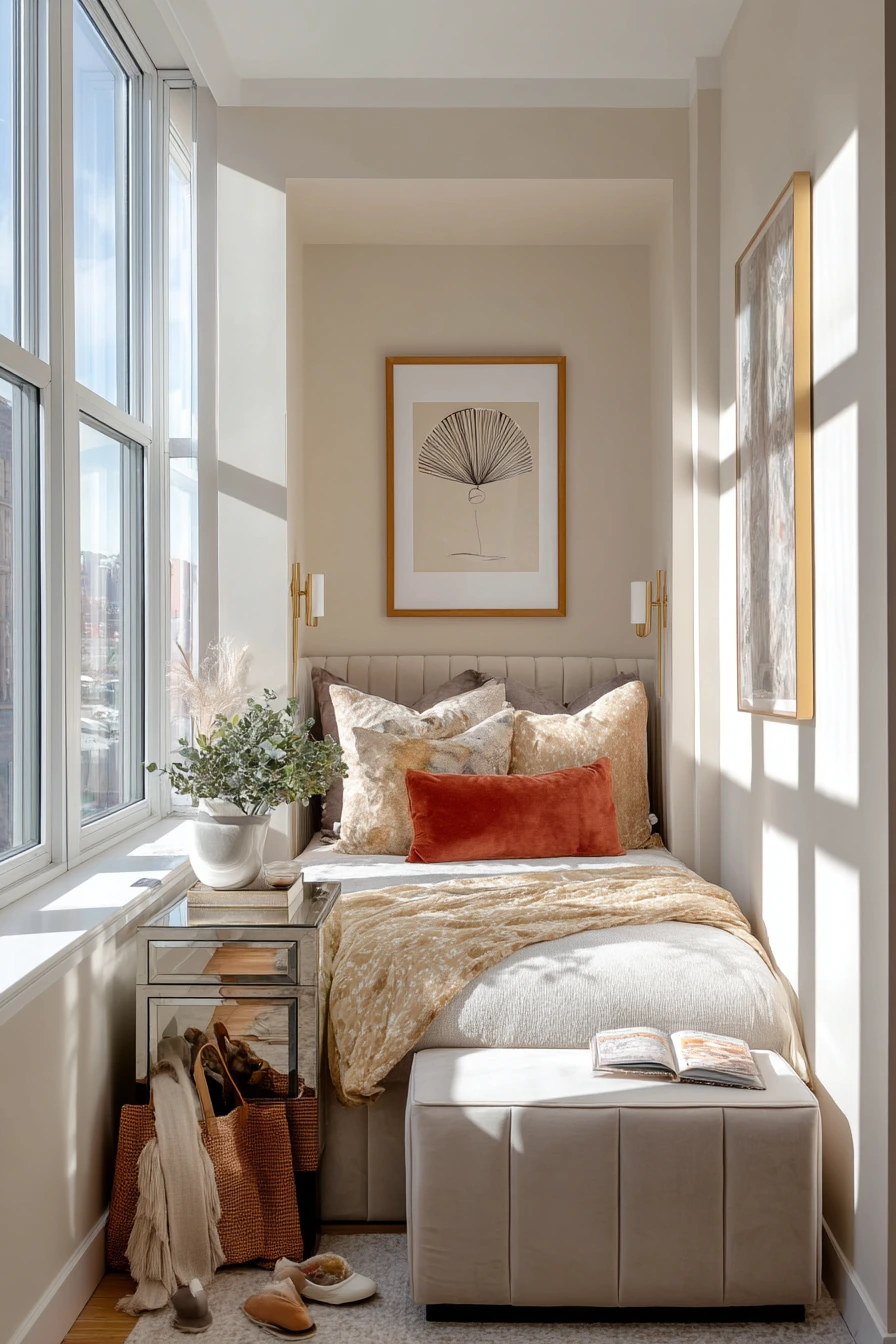 Small-Space Art Deco Studio Sleep Zone