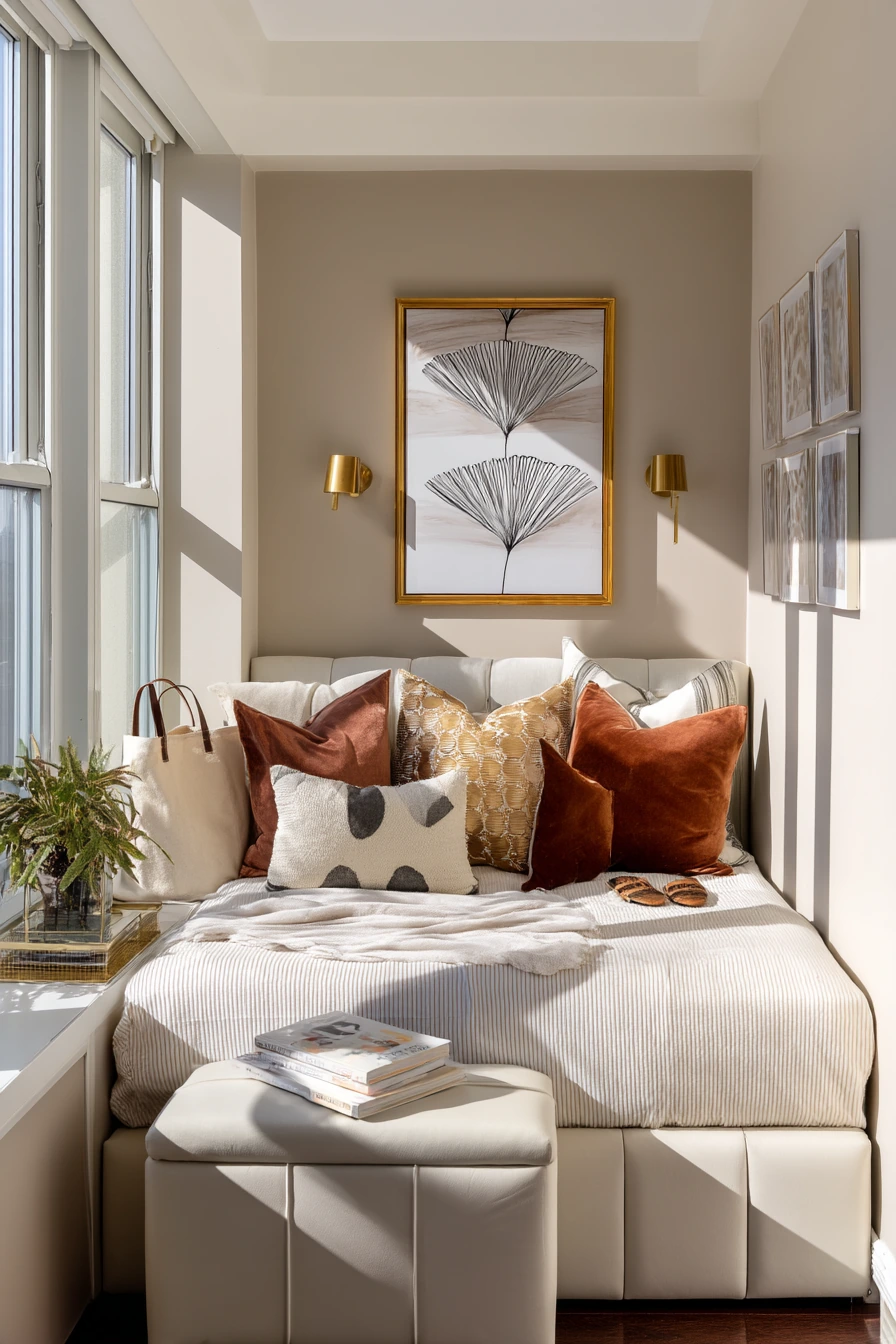 Small-Space Art Deco Studio Sleep Zone