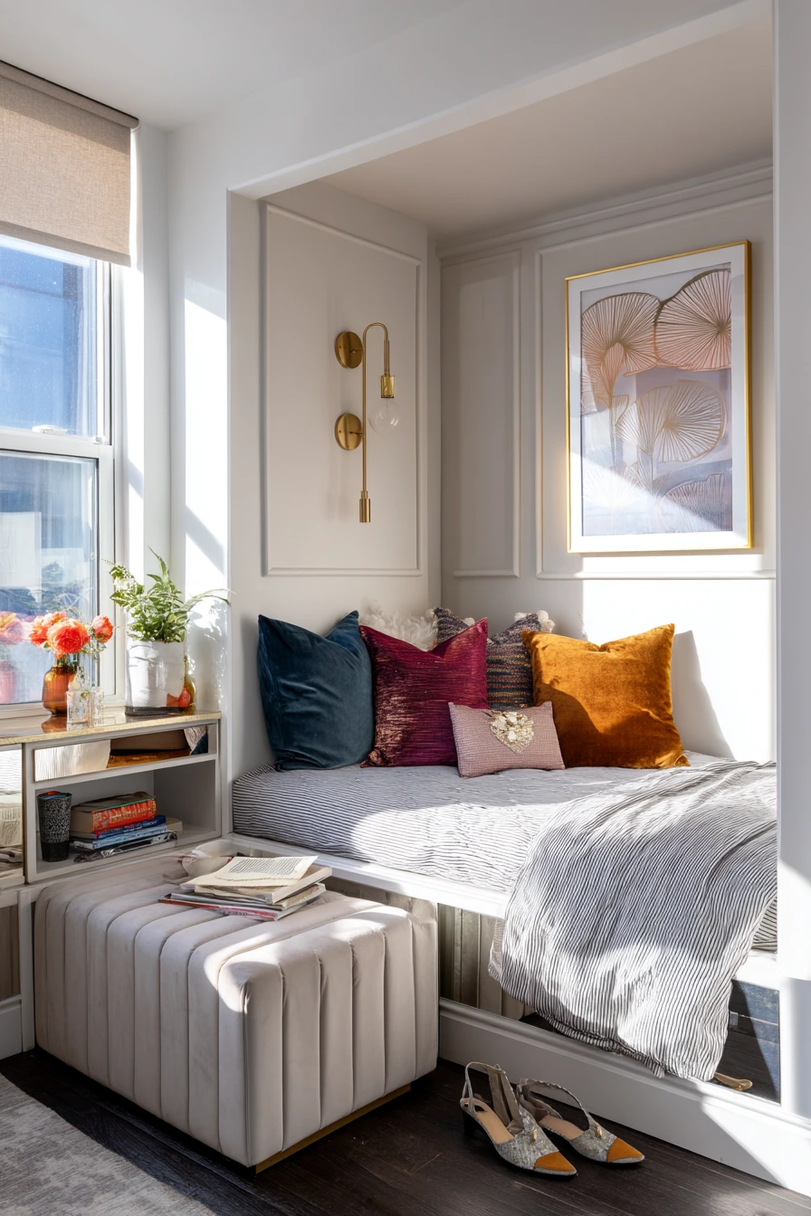 Small-Space Art Deco Studio Sleep Zone