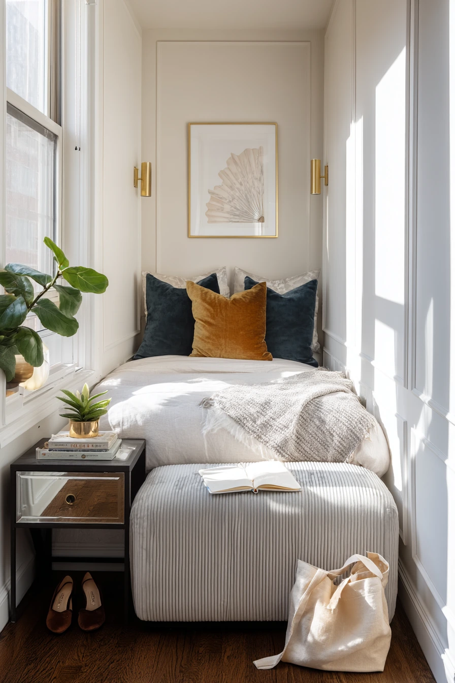 Small-Space Art Deco Studio Sleep Zone