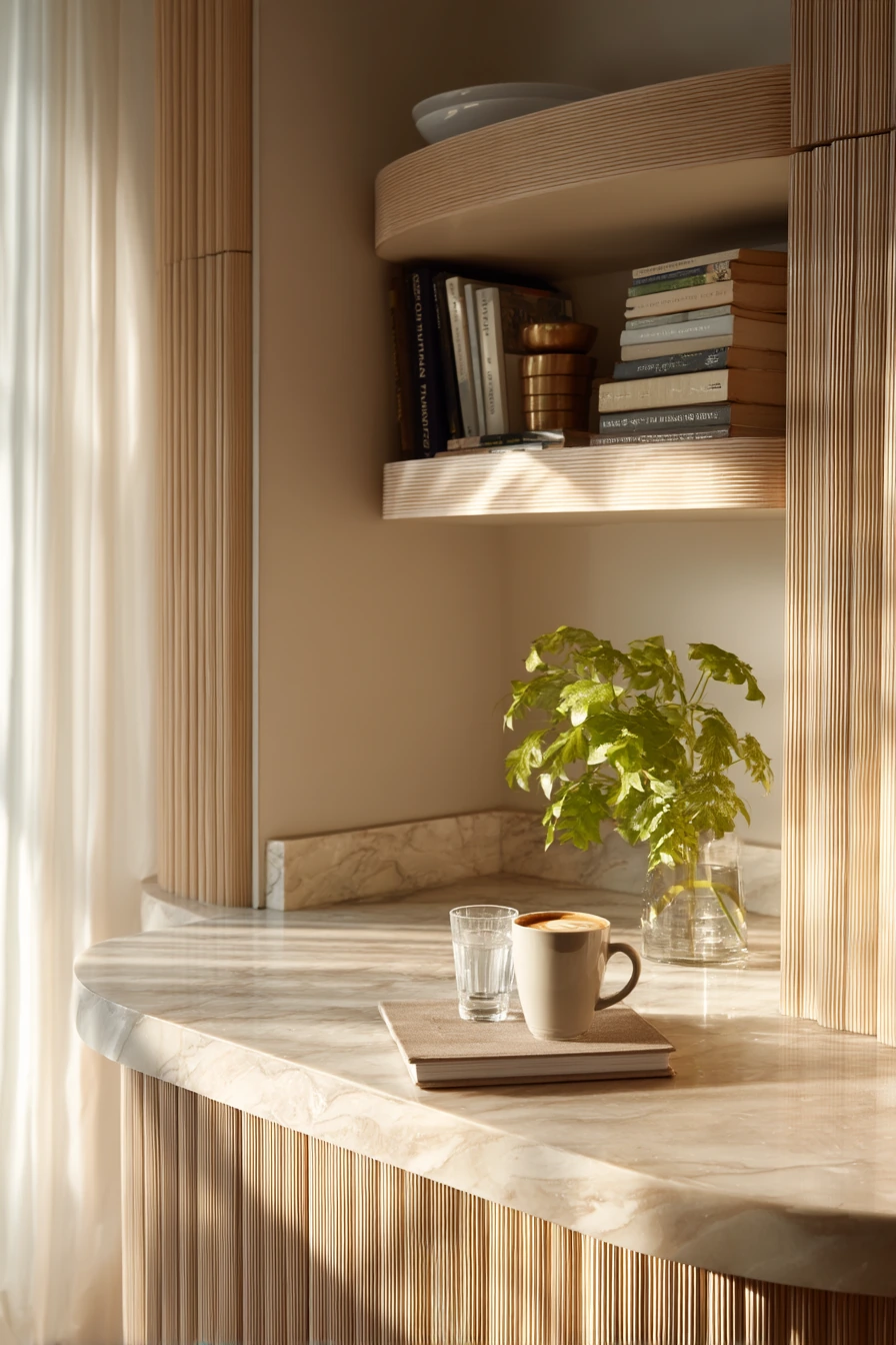 Art Deco Kitchen for Quiet Morning Coffee Rituals