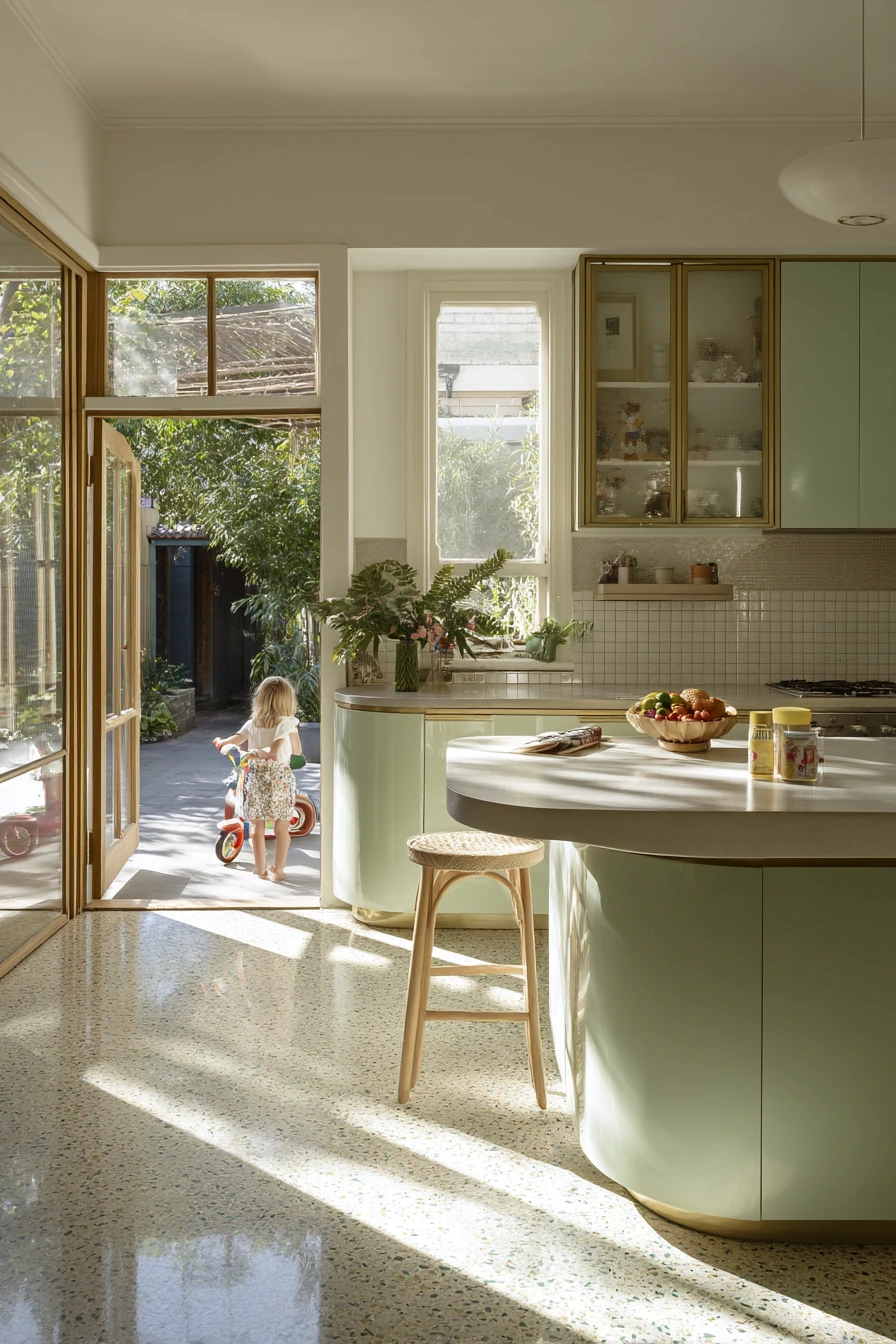 Art Deco Kitchen with Indoor-Outdoor Flow