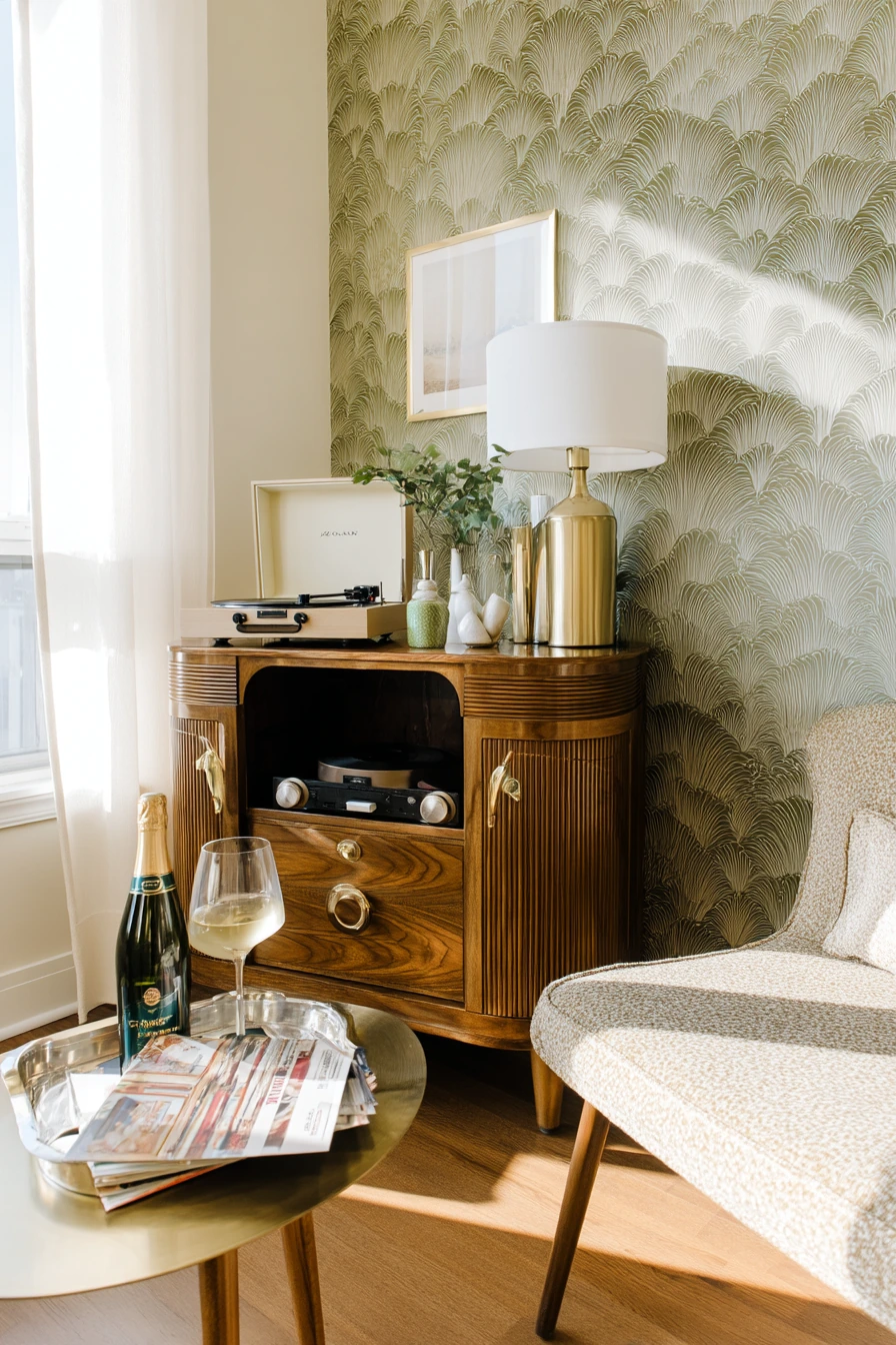 Renter-Friendly Deco Corner for a Young Professional