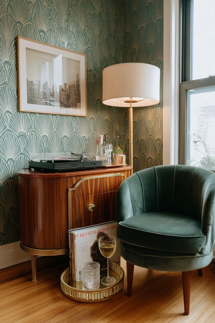 Renter-Friendly Deco Corner for a Young Professional