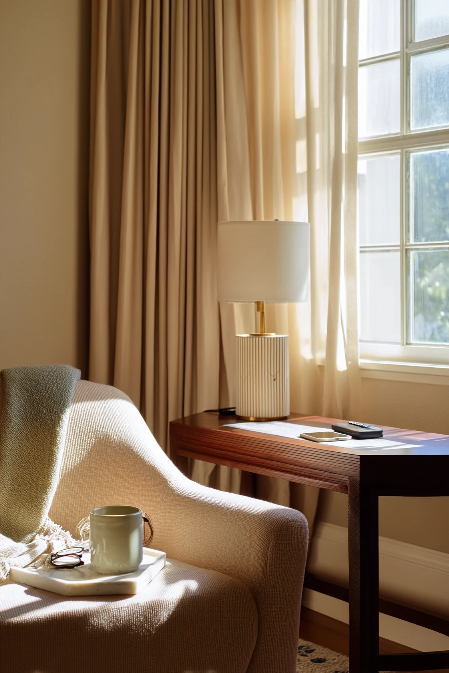 Soft Deco Living Room for a Quiet Morning Routine