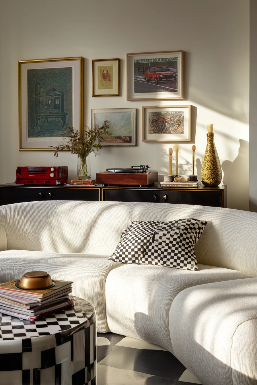 Layered Deco Living Room with Collector Personality
