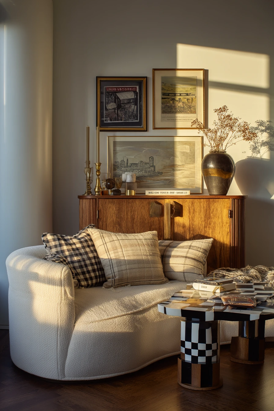 Layered Deco Living Room with Collector Personality