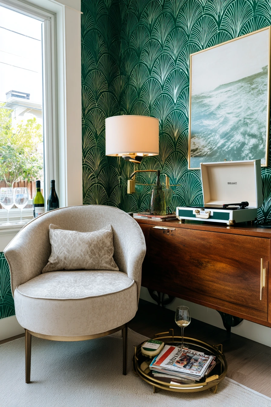 Renter-Friendly Deco Corner for a Young Professional