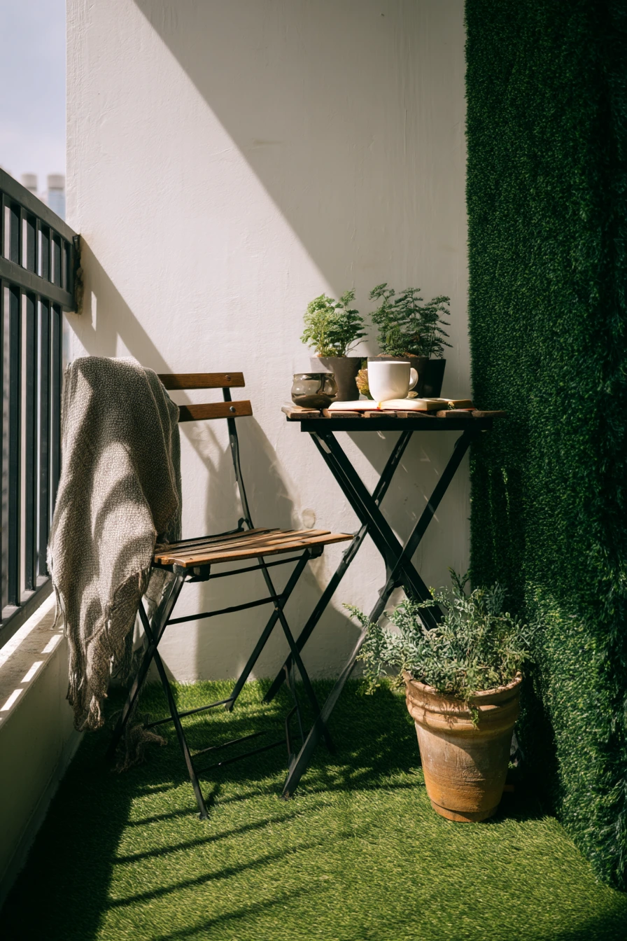 Small Balcony Lounge Refresh