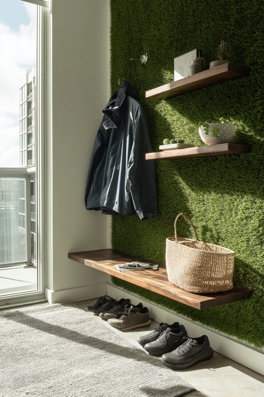 Renter-Friendly Entryway Accent Wall