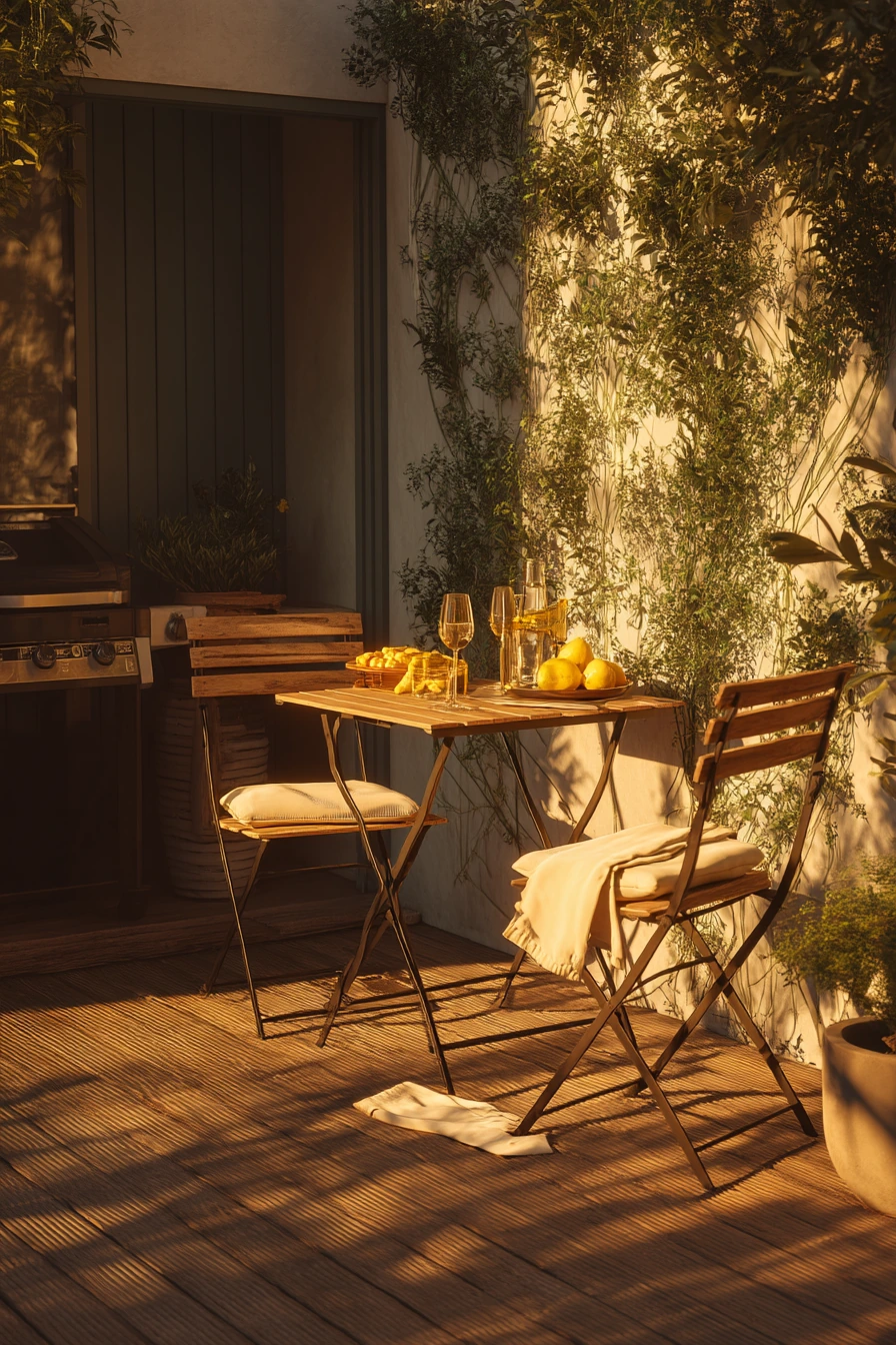 Patio Dining Wall for Weekend Hosting