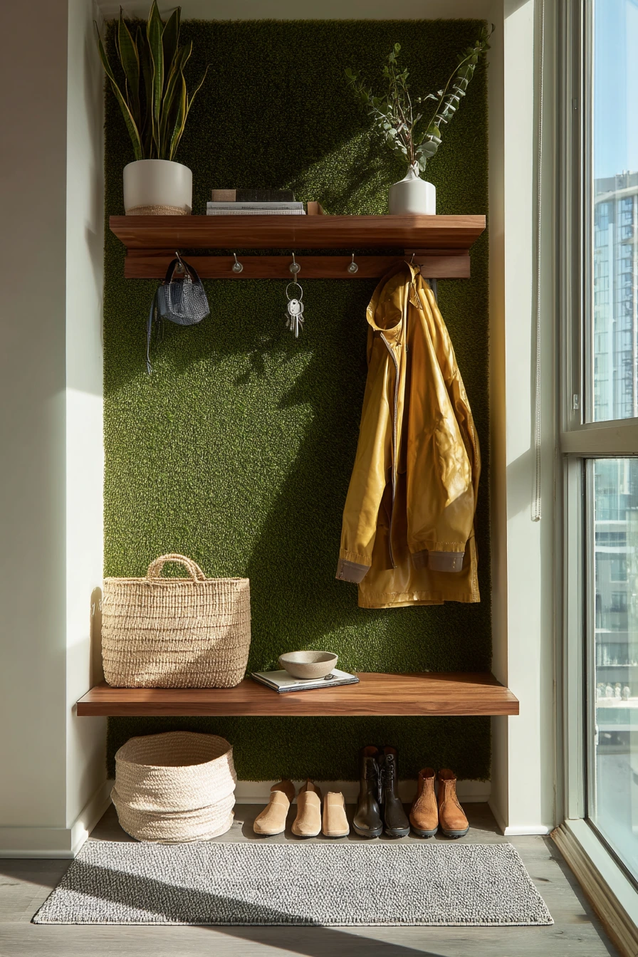 Renter-Friendly Entryway Accent Wall