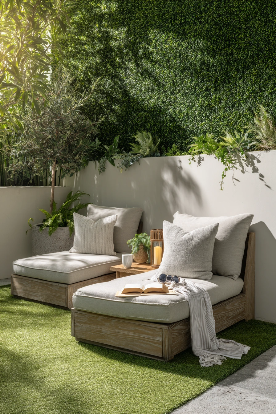 Courtyard Spa-Like Seating Area