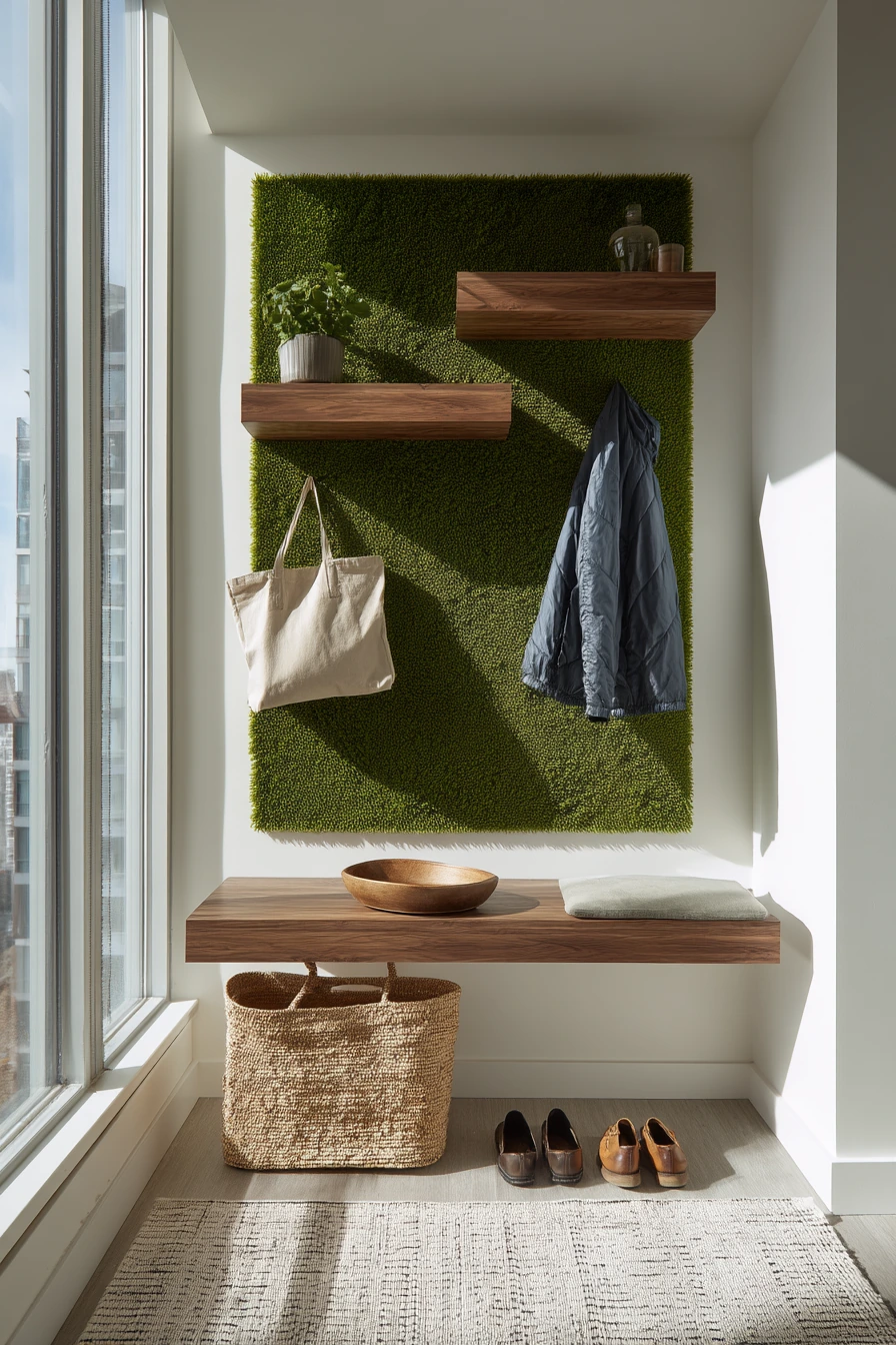 Renter-Friendly Entryway Accent Wall