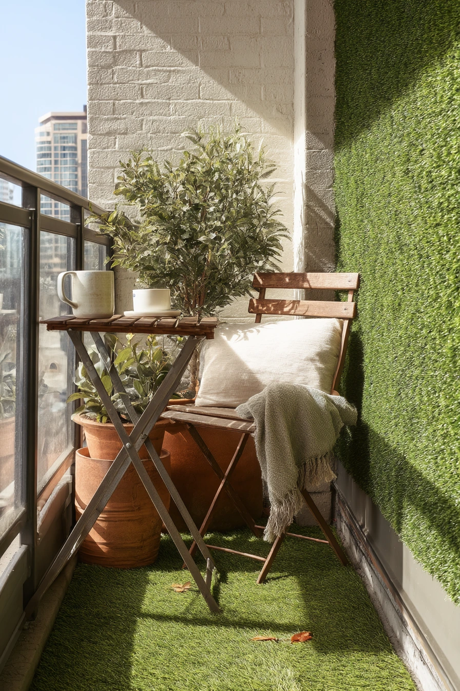 Small Balcony Lounge Refresh