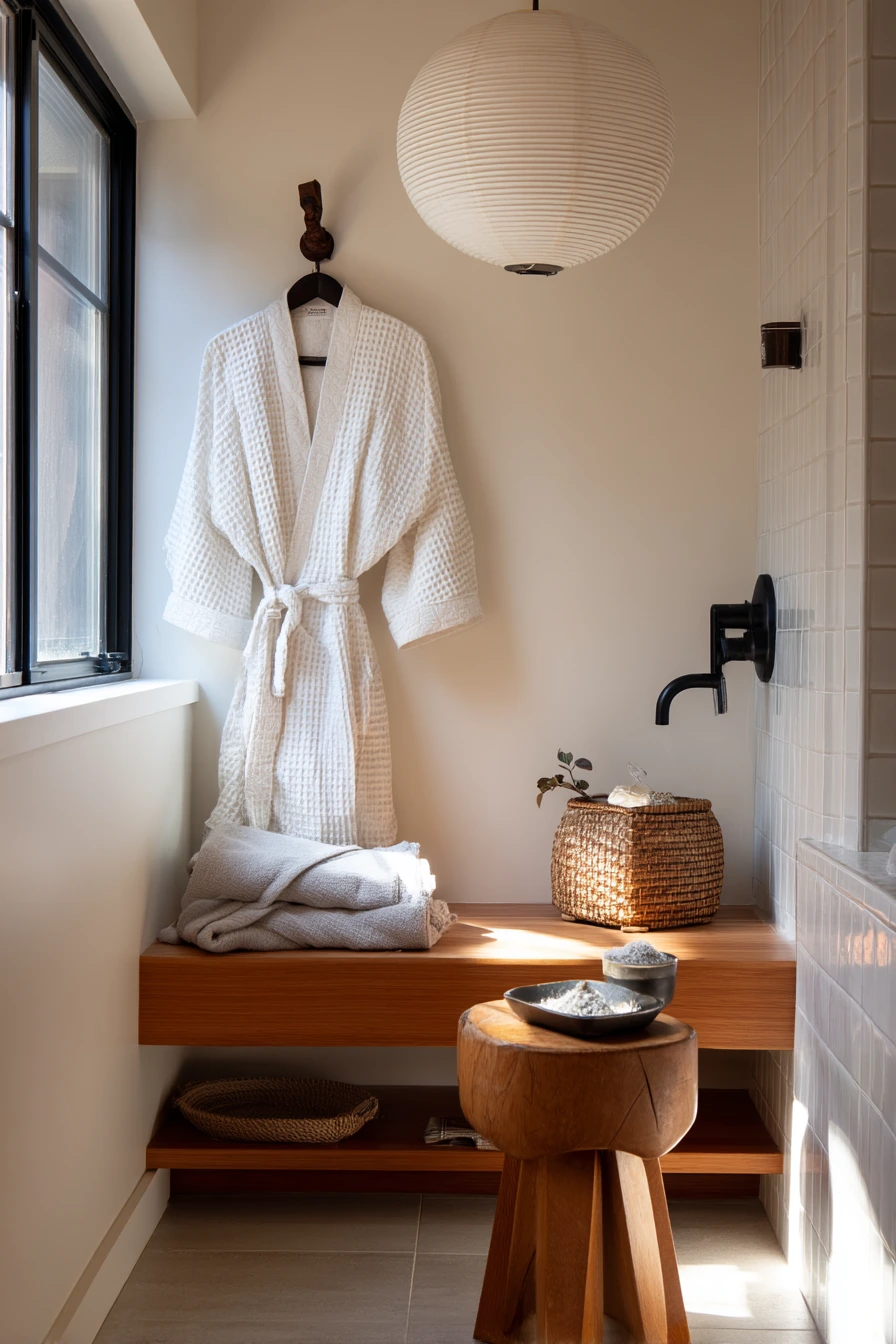 Tatami-Inspired Bath Nook