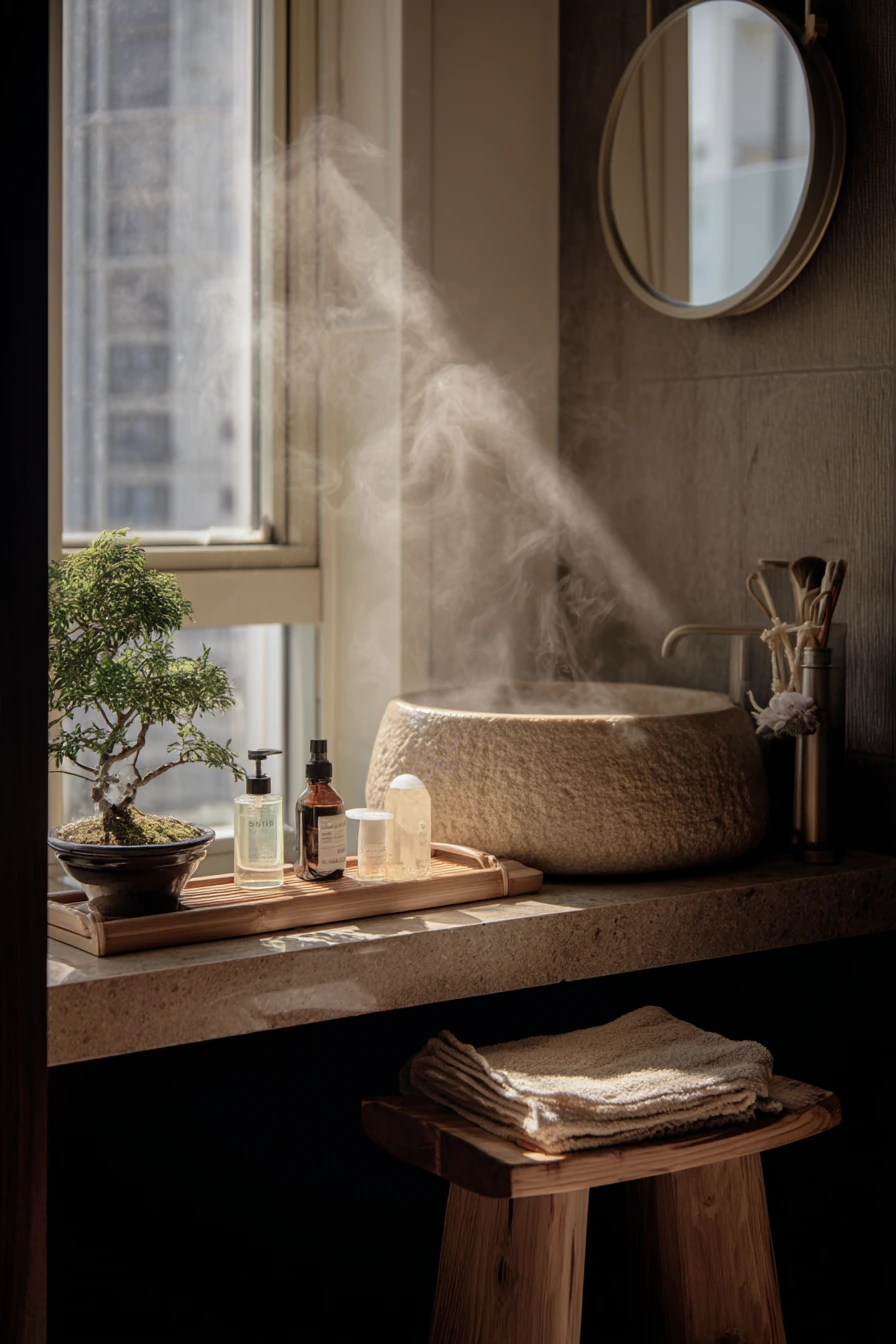 Compact Spa-Style Bath for a City Apartment