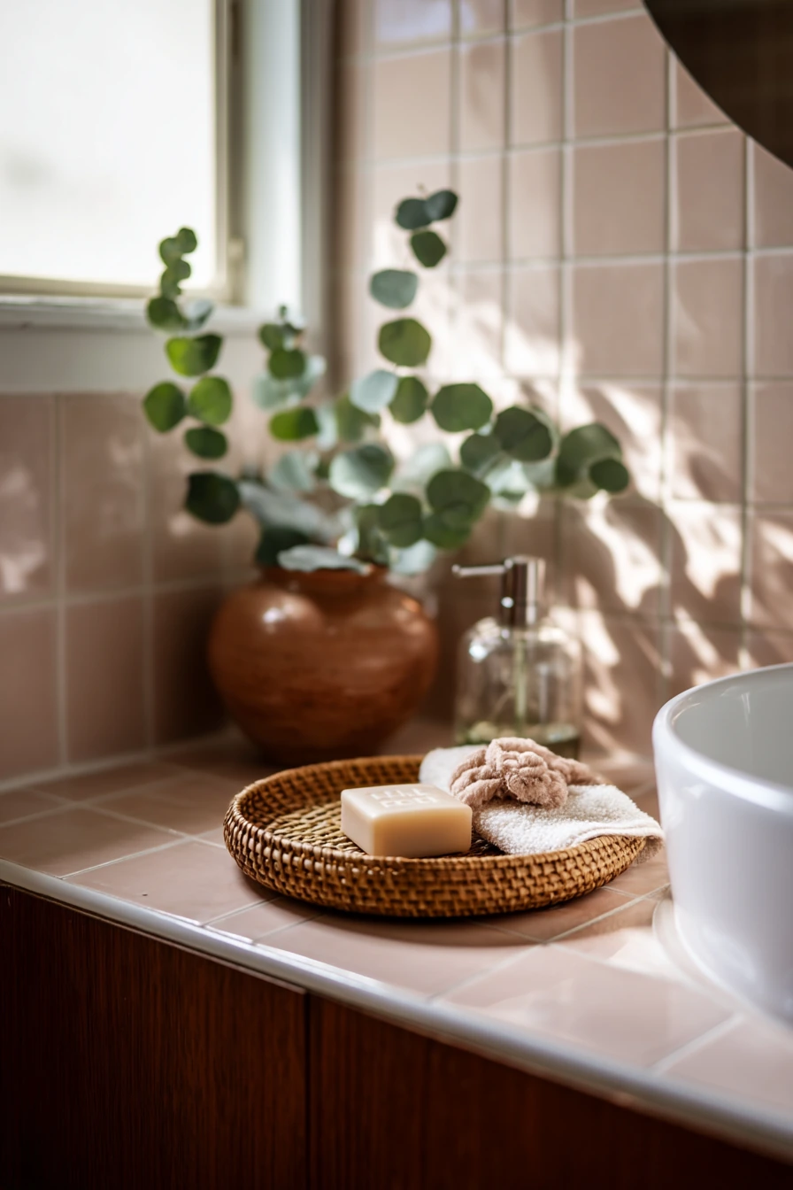 Plant-Filled Morning Wash Space