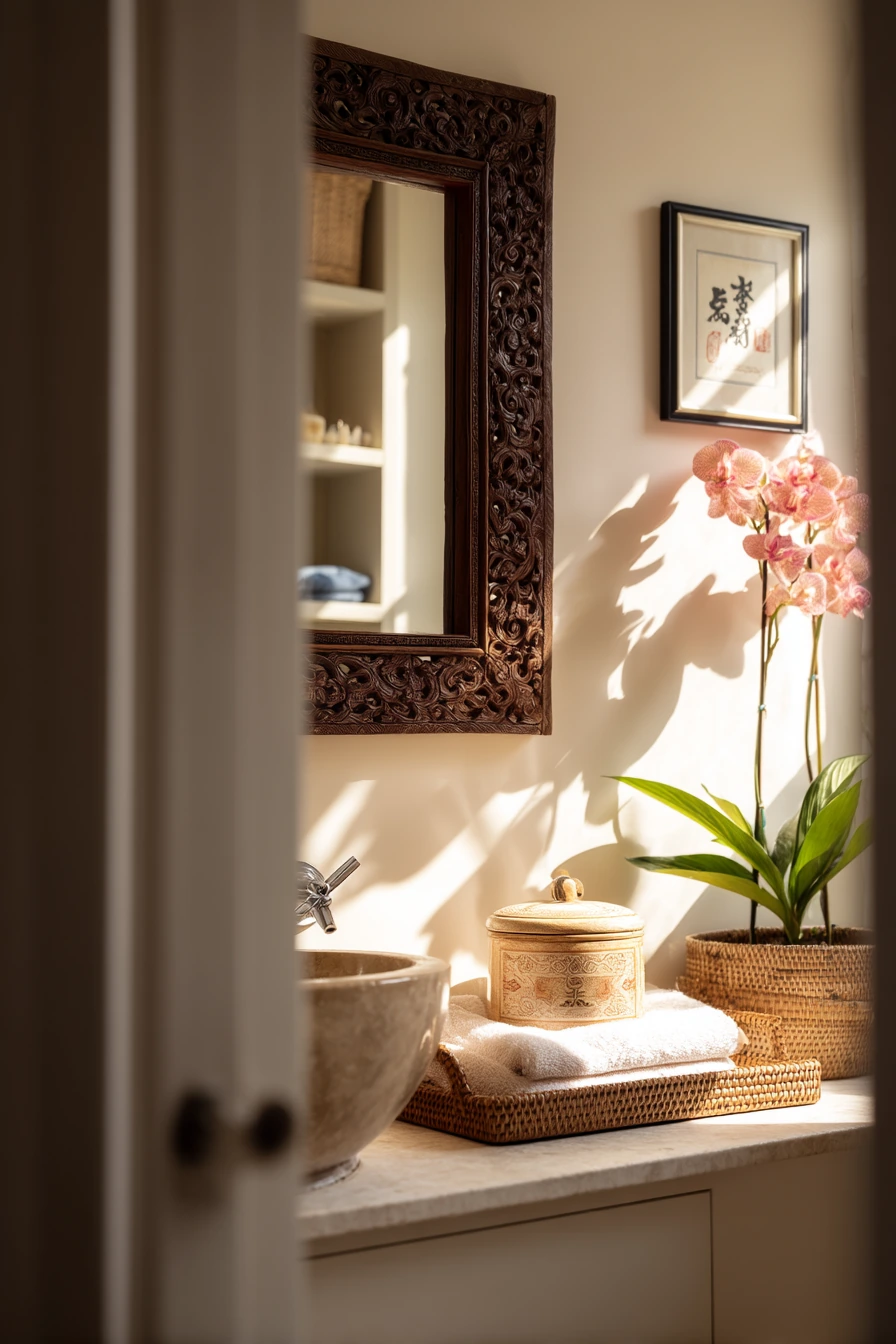 Guest Bath with Subtle Heritage Touches