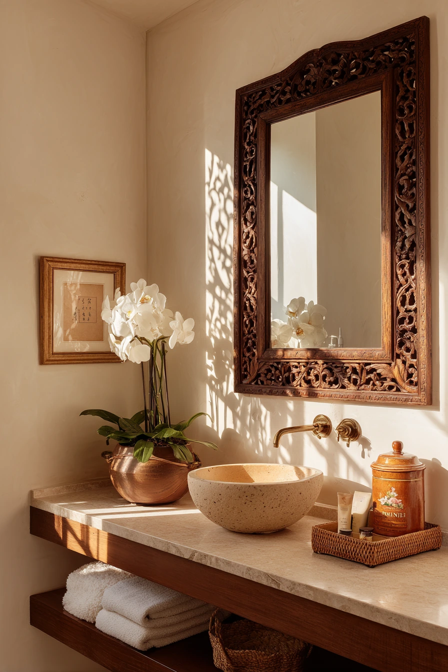 Guest Bath with Subtle Heritage Touches