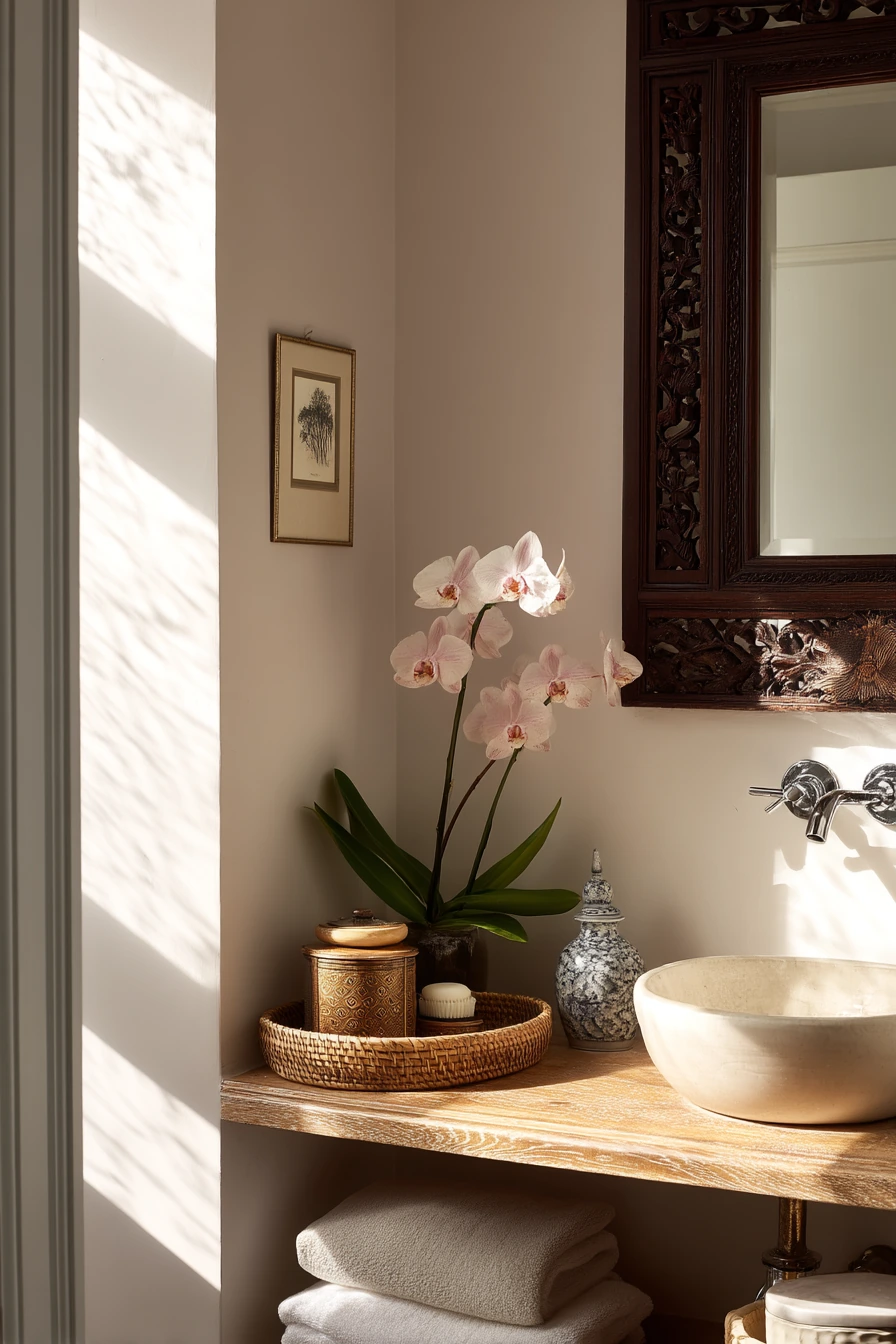 Guest Bath with Subtle Heritage Touches