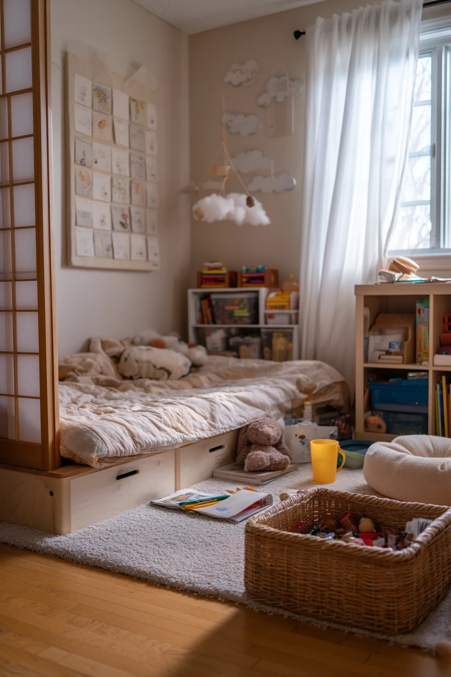 Kids’ Bedroom with Gentle Order