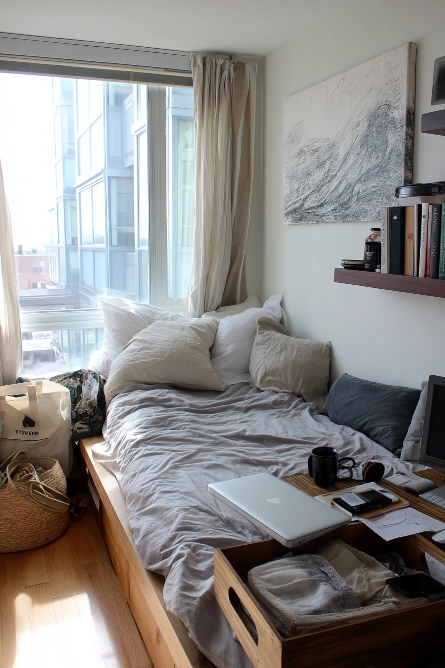Small Space Zen with Storage