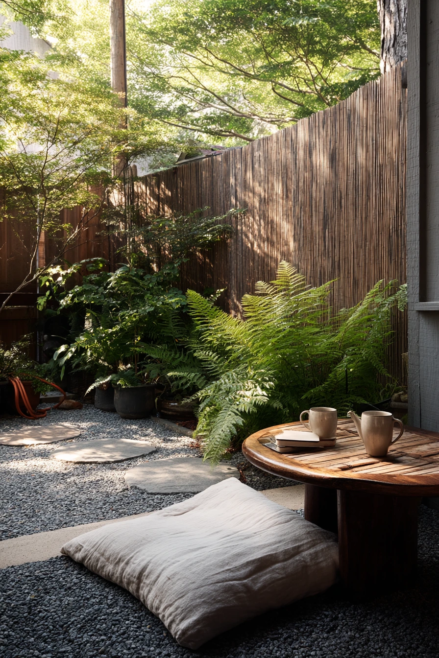 Backyard Tea Garden Seating