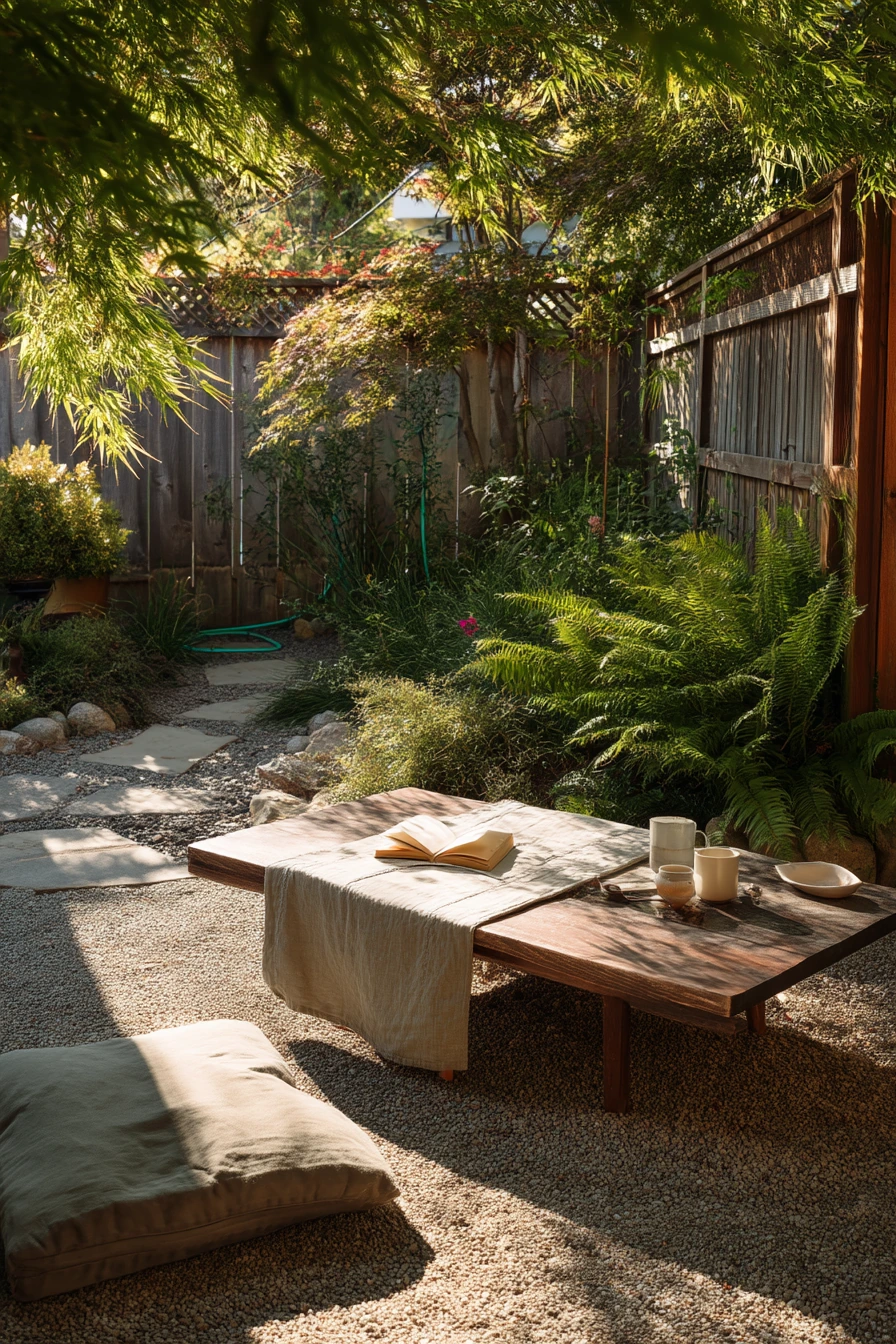 Backyard Tea Garden Seating