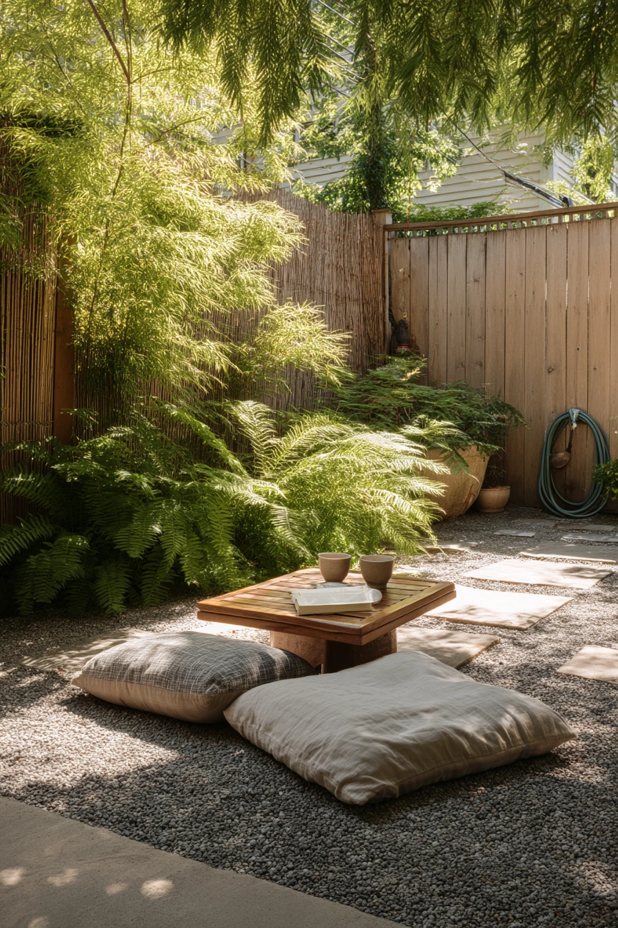 Backyard Tea Garden Seating