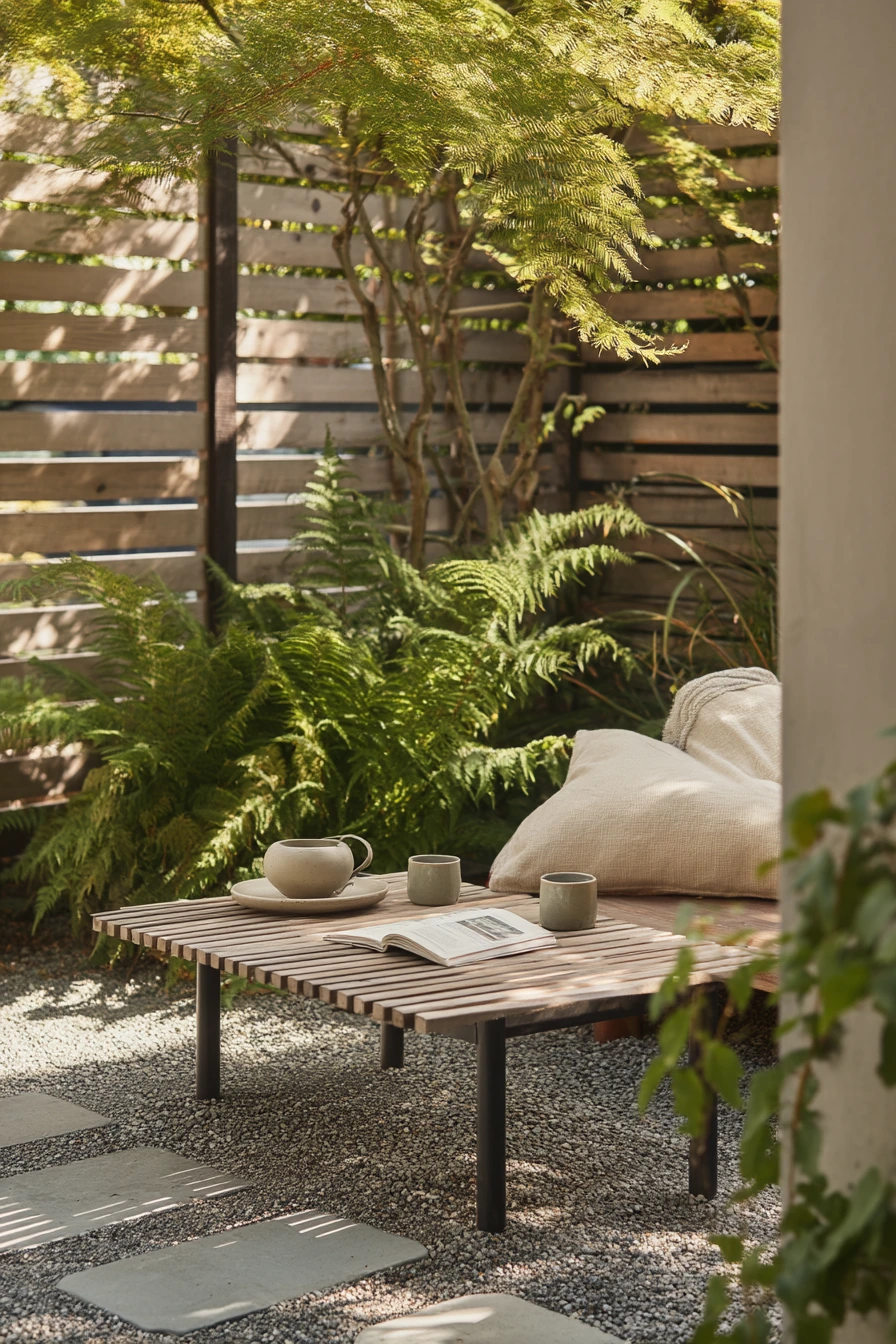 Backyard Tea Garden Seating