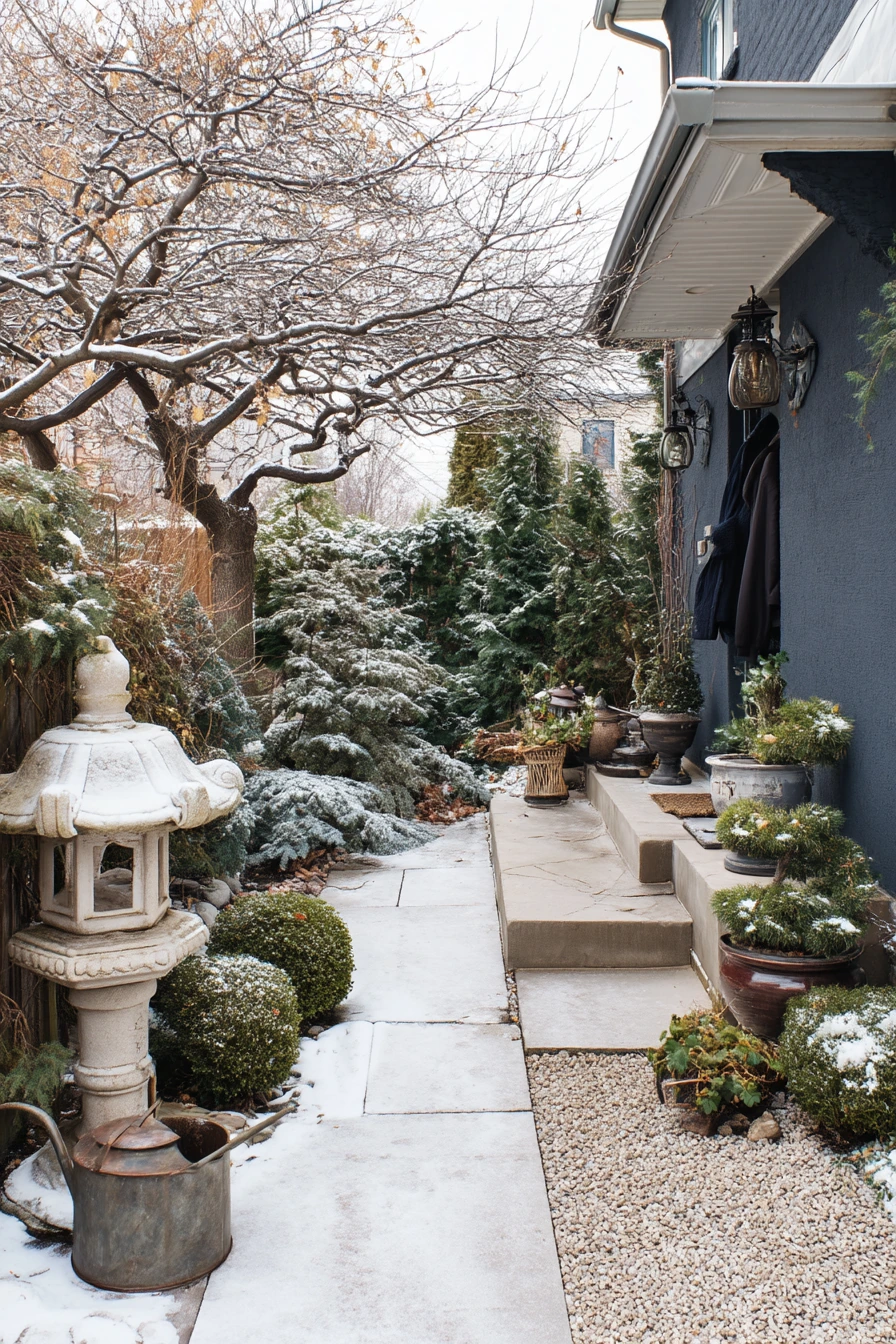 Winter Garden With Structure