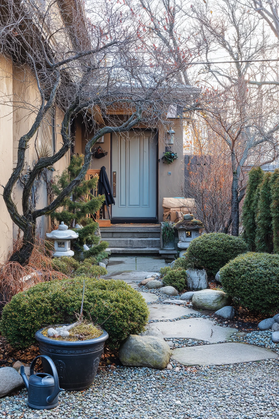Winter Garden With Structure