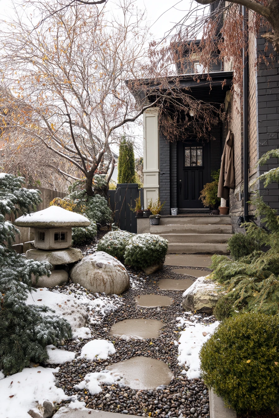 Winter Garden With Structure