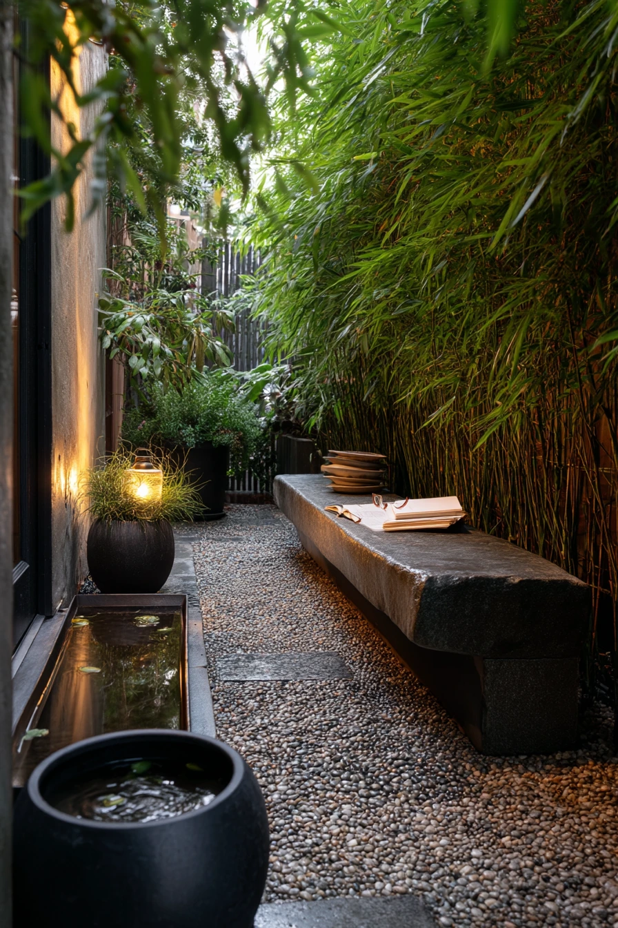 Minimal Side Patio For Quiet Evenings
